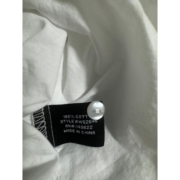 Walter Baker White Ruffled High-Low Button Front Top Whimsy Bridgerton – Size M - Picture 7 of 8